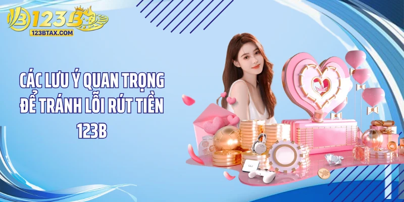 Các lưu ý quan trọng để tránh lỗi rút tiền 123B